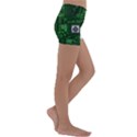 Technology Computer Chip Electronics Industry Circuit Board Kids  Lightweight Velour Yoga Shorts View3