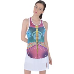 1 (188) Racer Back Mesh Tank Top
