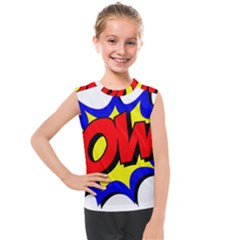 Pow Comic Comic Book Fight Kids  Mesh Tank Top