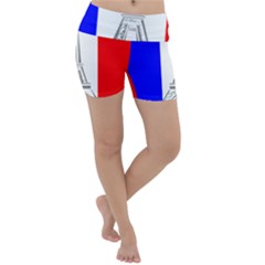 Eiffel-tower-france-flag-tower- Lightweight Velour Yoga Shorts by 99art