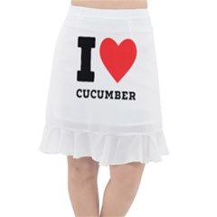 I Love Cucumber Fishtail Chiffon Skirt by ilovewhateva