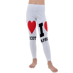 I Love Apricot  Kids  Lightweight Velour Leggings by ilovewhateva