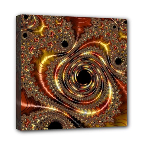 Geometric Art Fractal Abstract Art Mini Canvas 8  X 8  (stretched) by Ndabl3x