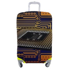 Processor Cpu Board Circuit Luggage Cover (medium) by Wav3s