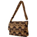 Camel Palm Tree Full Print Messenger Bag (L) View1