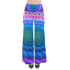 Peacock Feather Fractal So Vintage Palazzo Pants by Wav3s