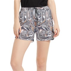 Shiny Abstract Women s Runner Shorts