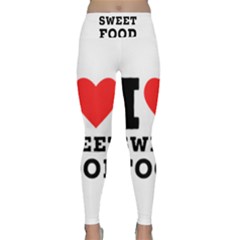 I Love Sweet Food Lightweight Velour Classic Yoga Leggings by ilovewhateva