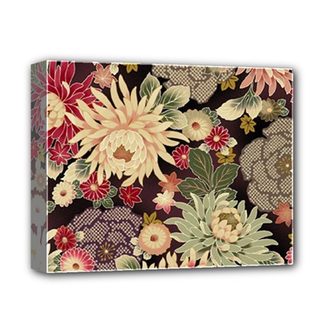 Japanese Flower Art Deluxe Canvas 14  X 11  (stretched)
