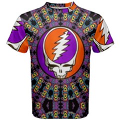 Gratefuldead Grateful Dead Pattern Men s Cotton Tee by Cowasu