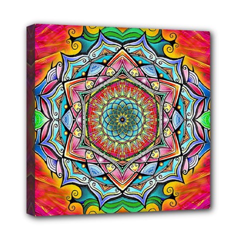 Mandalas Psychedelic Mini Canvas 8  X 8  (stretched) by Cowasu