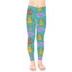 Meow Cat Pattern Kids  Classic Winter Leggings