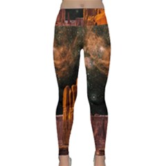 Geology Sand Stone Canyon Lightweight Velour Classic Yoga Leggings by Simbadda