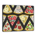 Vector-seamless-pattern-with-italian-pizza-top-view Canvas 20  x 16  (Stretched) View1