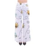 Bee Art Pattern Design Wallpaper Background Print So Vintage Palazzo Pants