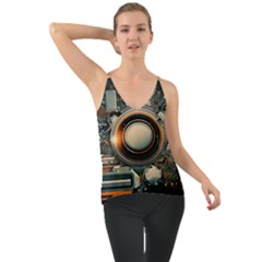 Technology Robot Internet Processor Chiffon Cami by Ravend