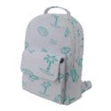 Summer Beach Seamless Pattern Flap Pocket Backpack (Large) View1