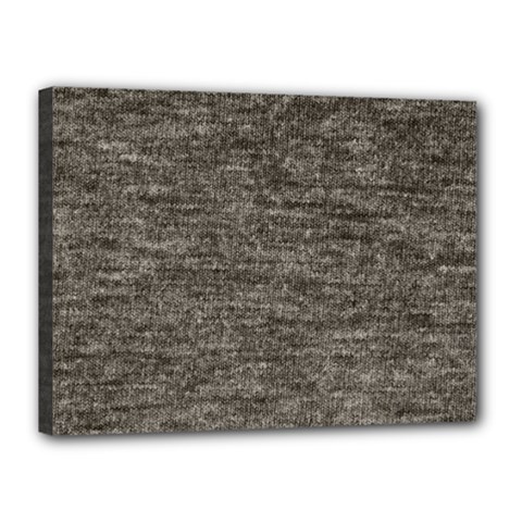 Gray Digital Fabric Vintage Canvas 16  X 12  (stretched) by ConteMonfrey