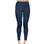 Digital dark blue Linen Inside Out Leggings