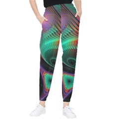 Circle Art 3d Artwork Graphics Vortex Colorful Digital Art Women s Tapered Pants by uniart180623