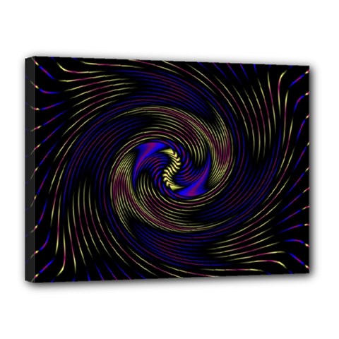 Manadala Twirl Abstract Canvas 16  X 12  (stretched)