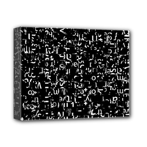 Abstract Secred Code Deluxe Canvas 14  X 11  (stretched)