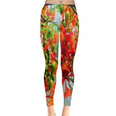 Gathering Sping Flowers Wallpapers Everyday Leggings  by artworkshop