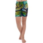 Tree Magical Colorful Abstract Metaphysical Kids  Lightweight Velour Capri Yoga Leggings