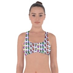 Stickman Kids Doodle Paper Children Group Got No Strings Sports Bra by Simbadda