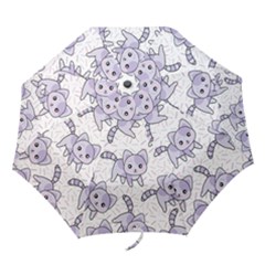 Cats Pattern Design Folding Umbrellas by Simbadda