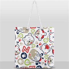 Animals Pattern Full Print Rope Handle Tote (large) by Simbadda