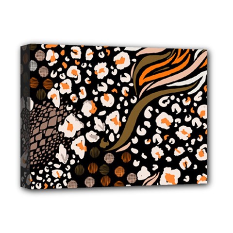 Trendy Mix Animal Skin Prints Deluxe Canvas 16  X 12  (stretched) 