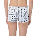 Pattern Hipster Abstract Form Geometric Line Variety Shapes Polkadots Fashion Style Seamless Reversible Boyleg Bikini Bottoms View4