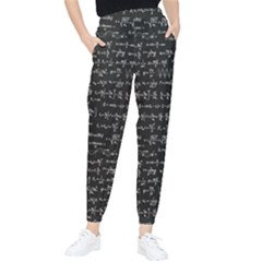 Math-equations-formulas-pattern Women s Tapered Pants by Simbadda