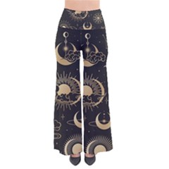Asian-seamless-pattern-with-clouds-moon-sun-stars-vector-collection-oriental-chinese-japanese-korean So Vintage Palazzo Pants by Simbadda