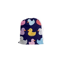 Duck Pattern Drawstring Pouch (xs) by NerdySparkleGoth