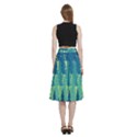 Christmas Trees Pattern Digital Paper Seamless A-Line Full Circle Midi Skirt With Pocket View4