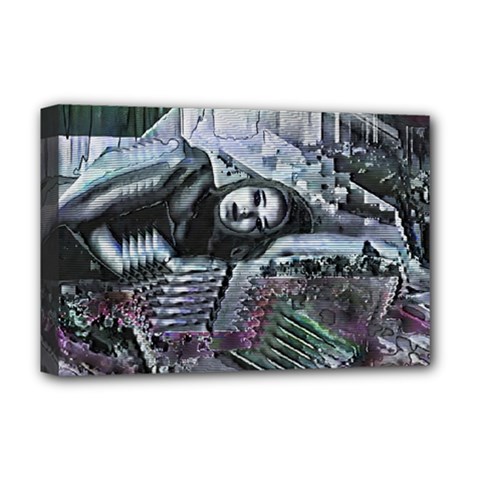 Cyberpunk Drama Deluxe Canvas 18  X 12  (stretched) by MRNStudios
