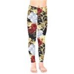 Roses Seamless Pattern Kids  Classic Winter Leggings