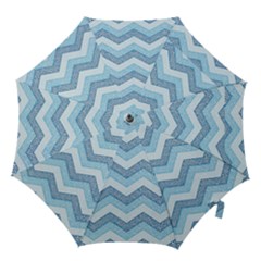 Seamless Pattern Of Cute Summer Blue Line Zigzag Hook Handle Umbrellas (small) by Grandong