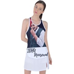 Moosewala Racer Back Mesh Tank Top by Mayank