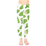 Vegetable Pattern With Composition Broccoli Kids  Classic Winter Leggings