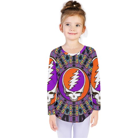 Gratefuldead Grateful Dead Pattern Kids  Long Sleeve T-shirt by Cowasu