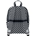 Art-optical-black-white-contrast Zip Up Backpack View3