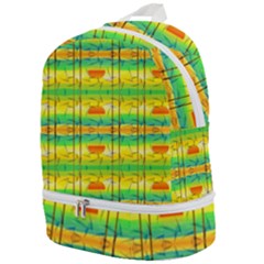 Birds-beach-sun-abstract-pattern Zip Bottom Backpack