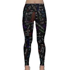 Mathematics  Physics Maths Math Pattern Lightweight Velour Classic Yoga Leggings by pakminggu