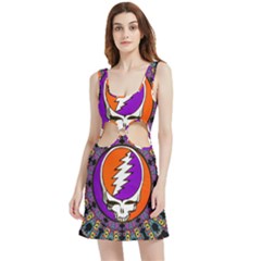 Gratefuldead Grateful Dead Pattern Velour Cutout Dress by Cowasu