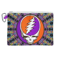 Gratefuldead Grateful Dead Pattern Canvas Cosmetic Bag (xl) by Cowasu