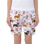 Corgis Corgi Pattern Women s Basketball Shorts