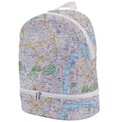 London City Map Zip Bottom Backpack